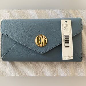 Dkny blue long Wallet